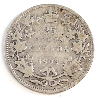 1903 Canada 25-cents G-VG (G-6)