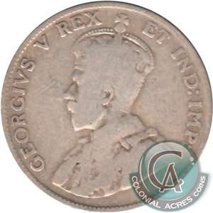 1911 Canada 25-cents G-VG (G-6)