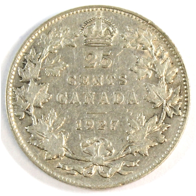 1927 Canada 25-cents F-VF (F-15) $