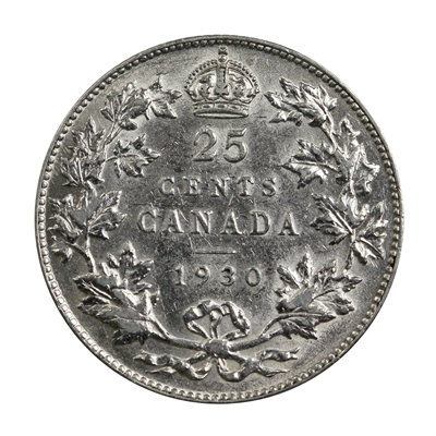 1930 Canada 25-cents Extra Fine (EF-40) $