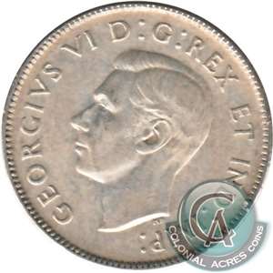 1939 Canada 25-cents F-VF (F-15)