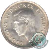 1940 Canada 25-cents Brilliant Uncirculated (MS-63)