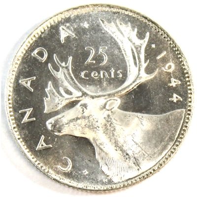 1944 Canada 25-cents Brilliant Uncirculated (MS-63) $