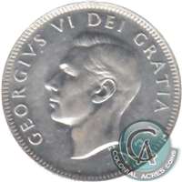 1950 Canada 25-cents EF-AU (EF-45)