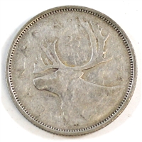 1954 Canada 25-cents Circulated