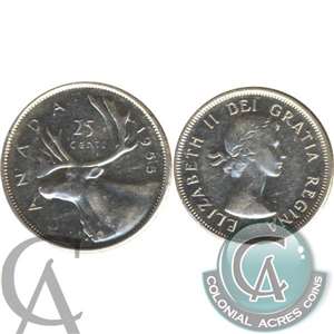 1955 Canada 25-cents EF-AU (EF-45)