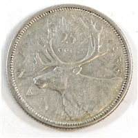 1956 Canada 25-cents Circulated