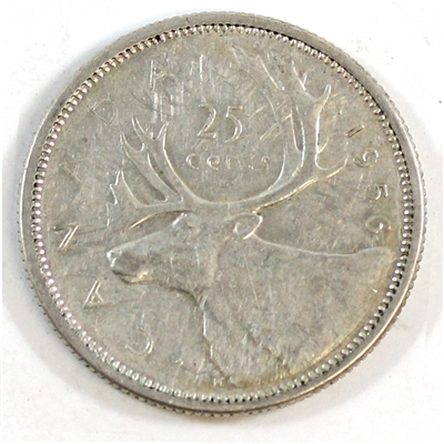 1956 Canada 25-cents Circulated