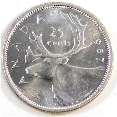 1957 Canada 25-cents Brilliant Uncirculated (MS-63)