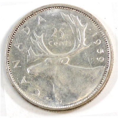 1959 Canada 25-cents Circulated
