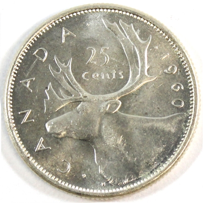 1960 Canada 25-cents UNC+ (MS-62)