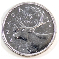 1961 Canada 25-cents Proof Like