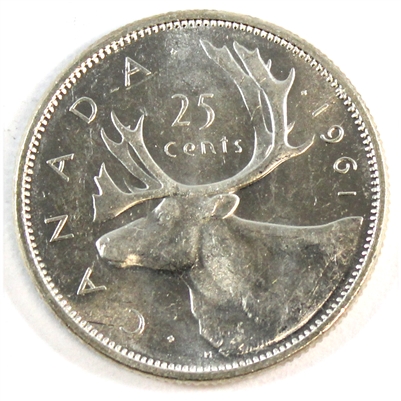 1961 Canada 25-cents Uncirculated (MS-60)