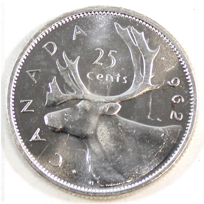 1962 Canada 25-cents Brilliant Uncirculated (MS-63)