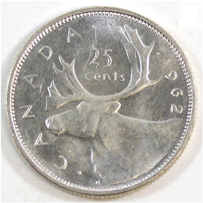 1962 Canada 25-cents Circulated