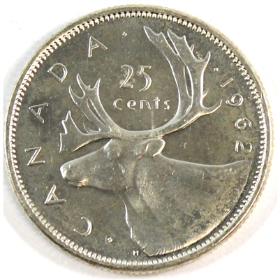 1962 Canada 25-cents Uncirculated (MS-60)
