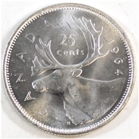 1964 Canada 25-cents Brilliant Uncirculated (MS-63)
