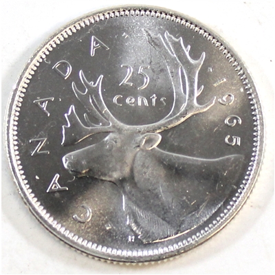 1965 Canada 25-cents Brilliant Uncirculated (MS-63)