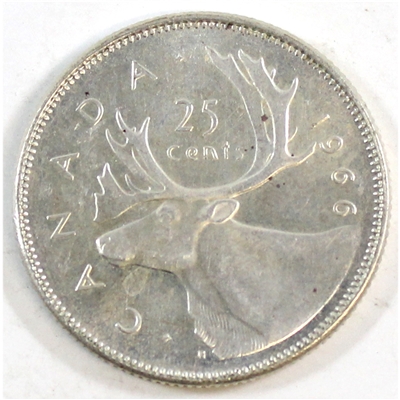 1966 Canada 25-cents Circulated