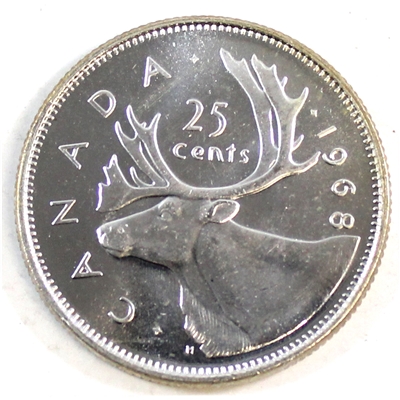 1968 Nickel Canada 25-cents Brilliant Uncirculated (MS-63)