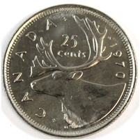 1970 Canada 25-cents Brilliant Uncirculated (MS-63)
