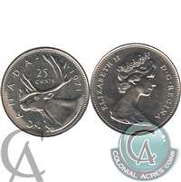 1971 Canada 25-cents Choice Brilliant Uncirculated (MS-64)