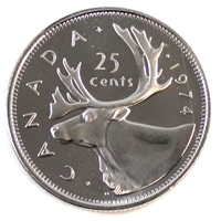 1974 Canada 25-cents Proof Like