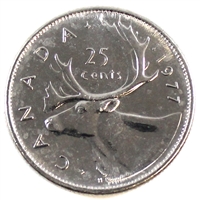 1977 Canada 25-cents Brilliant Uncirculated (MS-63)