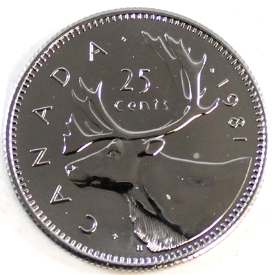 1980 Canada 25-cents Proof Like