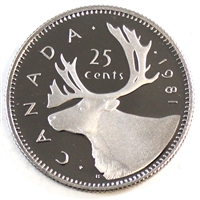 1981 Canada 25-cents Proof