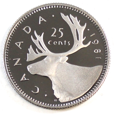 1981 Canada 25-cents Proof