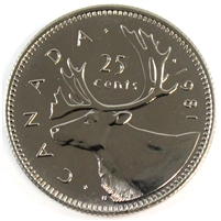 1981 Canada 25-cents Proof Like