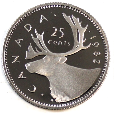 1982 Canada 25-cents Proof
