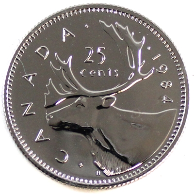 1984 Canada 25-cents Proof Like