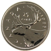 1985 Canada 25-cents Proof Like