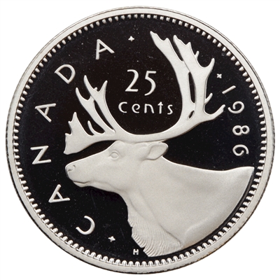 1986 Canada 25-cents Proof