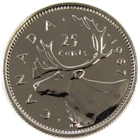 1987 Canada 25-cents Proof Like