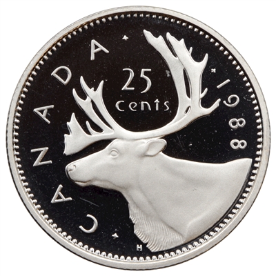 1988 Canada 25-cents Proof