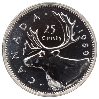 1989 Canada 25-cents Proof Like