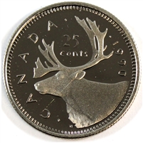 1990 Canada 25-cents Proof