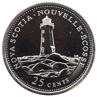 1992 Nova Scotia Canada 25-cents Proof Like