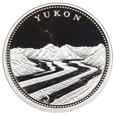1992 Yukon Canada 25-cents Silver Proof