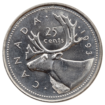 1993 Canada 25-cents Brilliant Uncirculated (MS-63)