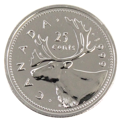 1999 Caribou Canada 25-cents Proof Like (Mint Set Issue Only)