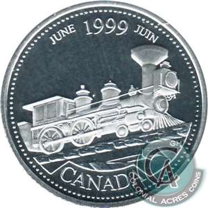 1999 June Canada 25-cents Silver Proof