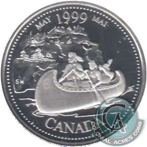 1999 May Canada 25-cents Silver Proof