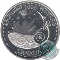 2000 Achievement Canada 25-cents Silver Proof