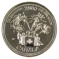 2000 Celebration Canada 25-cents Brilliant Uncirculated (MS-63)