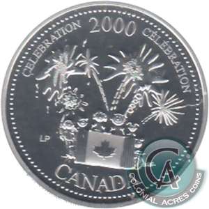 2000 Celebration Canada 25-cents Silver Proof