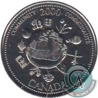 2000 Community Canada 25-cents Proof Like